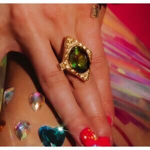 Feed Me Gems Judas Volcano Ring Sz 6